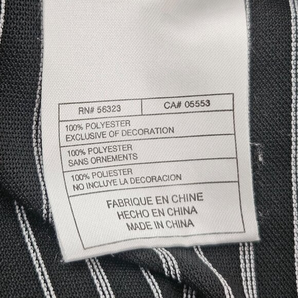 Nike Fit Dry Golf Polo Shirt Mens Size M Black White Striped Fit Dry Polyester - Picture 5 of 10